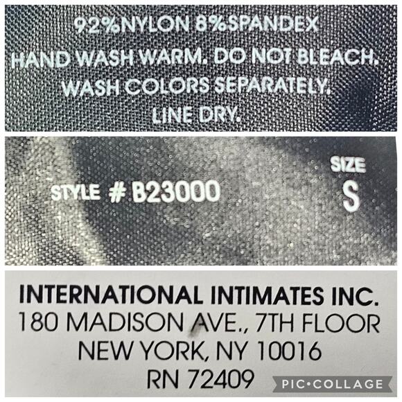 René Rofé NWT Black Sequin Convertible Stretch Bra with Removable Pads Size S - Picture 9 of 9